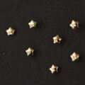 wholesale 9K Gold Taobao Hot Selling Mini Little Star Pure 9K Gold Smooth Cute Chubby Five-Pointed Star Ear Studs Versatile and Popular-0-0