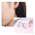 wholesale S925 Sterling Silver Cross-border Exclusive Creative Zircon-studded Pin Earrings For Women-0-2