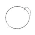 wholesale S925 silver anklet for women, Japanese-style minimalist starry sky design, elegant and girly, unique foot jewelry S2967-0-4