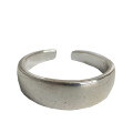 wholesale S925 Sterling Silver, New Korean And Japanese Style, Polished Open Adjustable Index Finger Ring For Women, Ins Trend, Simple Vintage-0-0