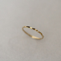 wholesale 14K Gold Minimalist Versatile Overlapping Delicate Tail Ring Cold Style Knuckle Ring-Light gold No. 5