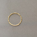 wholesale 14K Gold Minimalist Versatile Overlapping Delicate Tail Ring Cold Style Knuckle Ring-0-3