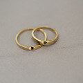 wholesale 9K Solid Gold Couple's Minimalist Wedding Ring, Versatile Fashion Retro Korean Japanese Style Ring-0-3