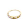 wholesale 9K gold Japanese-style light jewelry minimalist single-row natural freshwater pearl ring for women New ring from the original manufacturer-0-4