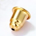 wholesale 9K Gold Plated S925 Sterling Silver Oval Ear Stopper Bullet Head DIY Earring Ear Stud Japanese Style Accessories Wholesale-0-2
