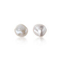 wholesale S925 silver Baroque pearl earrings, fashionable irregular elegant versatile small earrings G6185-0-4