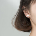wholesale S925 silver Baroque pearl earrings, fashionable irregular elegant versatile small earrings G6185-0-1