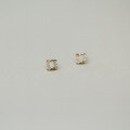 wholesale 9K Gold AU375 Korean Stud Earrings with Minimalist Mini Diamond Zircon-0-2