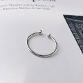 wholesale 925 Sterling Silver Adjustable Double Bead Open Ring For Women, Ins Style Simple And Elegant, Ready Stock Wholesale-0-4