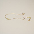 wholesale 14k Gold Imported from Korea, Smooth Ultra Mini Shiny Small Love Heart Delicate Chain 3D Hard Gold Love-0-0