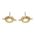 wholesale 925 Sterling Silver Knotted Ear Studs Women'sins Style Fashion Minimalist Earrings Ready-to-ship Wholesale-0-0