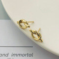 wholesale 925 Sterling Silver Knotted Ear Studs Women'sins Style Fashion Minimalist Earrings Ready-to-ship Wholesale-0-4