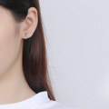 wholesale Sterling silver vintage-style crown ear clips for women, new design, versatile elegant earrings-0-2
