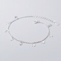 wholesale S925 Silver Women's Korean-style Minimalist Smooth Five-pointed Star Elegant Star Jewelry S3900-0-1