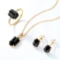 wholesale 925 Silver Geometric Pendant Women's Korean Light Luxury Retro Style New Arrival Small Chanel-inspired Natural Black Agate Necklace Wholesale-0-2