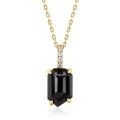 wholesale 925 Silver Geometric Pendant Women's Korean Light Luxury Retro Style New Arrival Small Chanel-inspired Natural Black Agate Necklace Wholesale-0-5