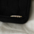 wholesale 14K Gold Dainty Zircon Pave Stackable Ring, Ultra-Thin and Versatile-0-2