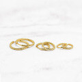wholesale Gold-Plated S925 Sterling Silver Trendy Twist Hoop Earrings, Creative Minimalist Ear Cuffs-0-3