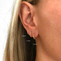 wholesale Gold-Plated S925 Sterling Silver Trendy Twist Hoop Earrings, Creative Minimalist Ear Cuffs-0-1