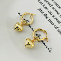 wholesale S925 Sterling Silver Love Ear Clasp, Short Heart Stud Earrings For Women, Unique Trendy Design-0-2