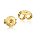 wholesale 925 Sterling Silver Plated with 9K Gold Flat Earring Backs for Women, Minimalist Fashion Silver Ear Stoppers, Factory Wholesale Jewelry Accessories-0-4