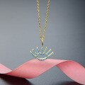 wholesale S925 Silver Cross-Border Item Jewelry Demon Eye Inlaid Diamond Pendant Collarbone Necklace for Women with Zirconia Gold Color Set Chain-0-1