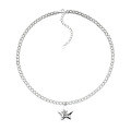 wholesale S925 Sterling Silver Korean Dongdaemun Trendy New Star Pendant Necklace for Women Versatile Accessory-0-4