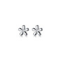 wholesale Sterling Silver Small and Mini Floral Stud Earrings Sweet Japanese-style Student Sleep Without Removing Earrings G6608-0-4