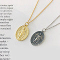 wholesale S925 Sterling Silver Vintage Relief Portrait Pendant Necklace, Women's Niche Euro-american Cross-border Export-0-1