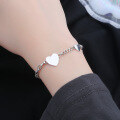 wholesale S925 Sterling Silver Heart Love Bracelet, AliExpress Sourced, Popular in Japan and Korea, Exquisite, Fashionable, Personalized, and Minimalist-0-1