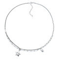 wholesale Sterling Silver S925 Star Love Heart Fashion Necklace, Retro Baroque Five-Pointed Star, Ins New Hip Hop Jewelry-0-4