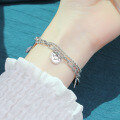 wholesale S925 Sterling Silver Amazon Bestselling Personalized Fashion Multi-Layer Lucky Bracelet Niche Women's Hand Wholesale-0-3