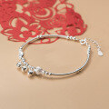 wholesale S925 silver bracelet for women, Korean-style fashion cute fish bell simple curved tube hand accessory S3964-0-3