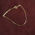 wholesale Fine 14K Gold Simple and Fashionable Korean-Style Versatile Thin Chain Bracelet-0-0