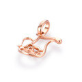 wholesale 18K Yellow Gold, 9K/14K Rose Gold Zodiac Aquarius Pendant Women's Jewelry-0-2