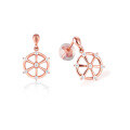 wholesale authentic New Year's luck-bringing 9K, 14K rose gold, 18K yellow gold diamond moissanite custom-made women's earrings-0-0