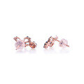 wholesale 14K Creative Ear Studs, 18K Real Gold Earrings, 9K Ear Jewelry, Diamond Moissanite Gemstone, Color Optional-0-4