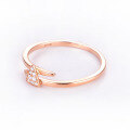 wholesale 9K Gold, 14K Rose Gold, 18K Yellow Gold White Zircon Triangular Geometric Women's Ring Factory Direct-0-1