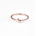 wholesale 18K, 14K, 9K gold and rose gold customizable shape factory wholesale fashion plain rings for Japan and Korea-0-1