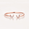wholesale 18K Gold, 9K Rose Gold Fresh Sweet Smile Ring Women's Fashion Commute Jewelry Gift for Girlfriend-0-0