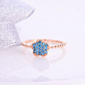 wholesale 18K Gold, 14K Rose Gold, 9K Yellow Gold, Rose Gold, Diamond, Moissanite, Gemstone Cute Girl Floral Ring-0-3
