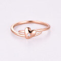wholesale 18K Rose Gold, 14K White Gold Diamond, and 9K Yellow Gold Moissanite Rings for Valentine's Day-0-2