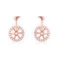 wholesale 14K Rose Gold, 9K Yellow Gold, Genuine 18K White Gold Diamond Moissanite Custom New Year Luck-Turning Earrings-0-0