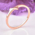 wholesale 18K, 14K, 9K gold and rose gold customizable shape factory wholesale fashion plain rings for Japan and Korea-0-2