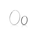wholesale S925 Sterling Silver 12mm 15mm Wire Diameter Large Hoop Earrings Versatile Elegant Mini Circular Ear Clasp Earrings G0083-0-4
