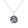 wholesale 925 Sterling Silver Angel Wings Pendant Cupid Charm Vintage Trendy Necklace for Women-0-4