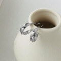 wholesale 925 Sterling Silver Geometric Line Irregular Small Fashion Twist Earrings In European And American Minimalist Style-0-4
