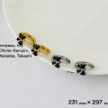wholesale S925 Sterling Silver Vintage Hong Kong Style Butterfly Earrings With Rhinestones-0-2