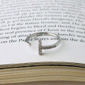 wholesale S925 Sterling Silver Micro-paved Zirconia Geometric Open Ring For Women,ins。-0-5