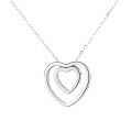 wholesale Metal: Sterling Silver Women's Heart Pendant Collarbone Chain, Fashionable New Style, Simple and Elegant, Niche Trend, Internet-Famous Rose Gold-Toned, Gift for Girlfriend-0-4